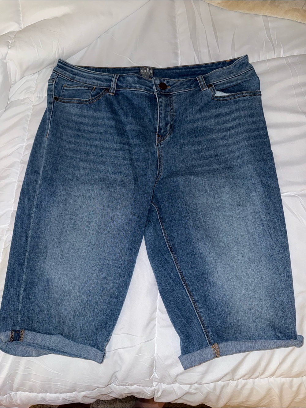 Ny  & co Soho  Denim Bermuda Shorts - Blue